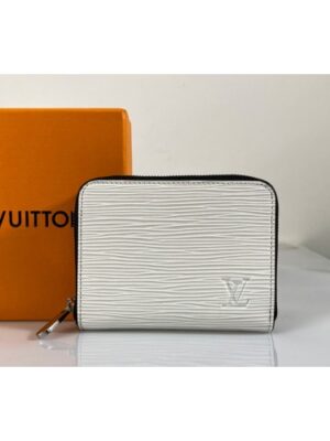 Louis Vuitton Replica M60152 LV Replica Zippy coin purse in White Epi Leather