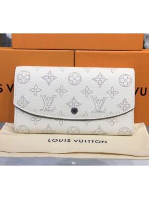 Louis Vuitton Replica M60177 LV Replica Mahina Leather Iris Wallet Ivory