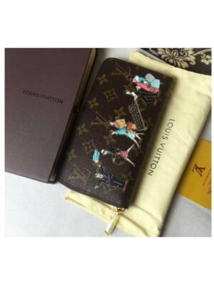 Louis Vuitton Replica M60291 Monogram Canvas Womens Zippy Wallet Illustre