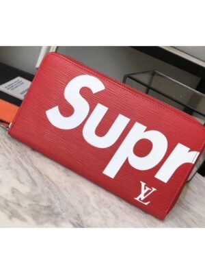 Louis Vuitton Replica M60305 Epi Leather Supreme X Zippy Wallet Red