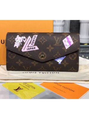 Louis Vuitton Replica M60531 LV Replica Sarah Wallet MY LV Replica World Tour Monogram Canvas Wallet