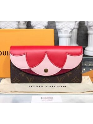 Louis Vuitton Replica M60531 LV Replica sarah wallet monogram Canvas With Leather