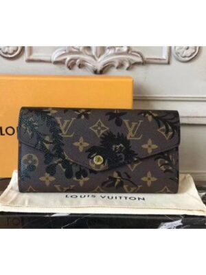 Louis Vuitton Replica M60531 Monogram canvas Sarah Wallets With Print