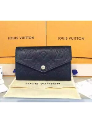 Louis Vuitton Replica M60568 Compact Curieuse Wallet Monogram Empreinte Black