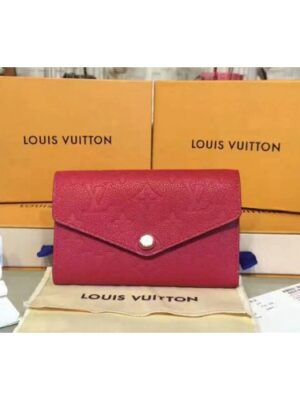 Louis Vuitton Replica M60568 Compact Curieuse Wallet Monogram Empreinte Cherry