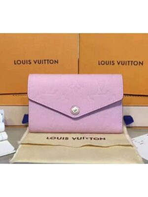 Louis Vuitton Replica M60568 Compact Curieuse Wallet Monogram Empreinte Pink