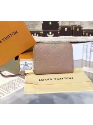 Louis Vuitton Replica M60574 Monogram Empreinte Zippy Coin Purse Pink