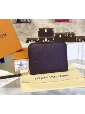 Louis Vuitton Replica M60574 Monogram Empreinte Zippy Coin Purse Purple