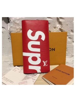 Louis Vuitton Replica M60622 Epi Leather Supreme X Brazza Wallet Red