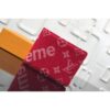 Louis Vuitton Replica M60895 LV Replica Monogram Denim Multiple Wallet Red