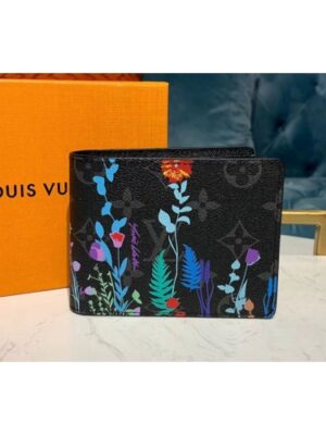 Louis Vuitton Replica M60895 LV Replica Multiple Wallet Monogram Eclipse Canvas