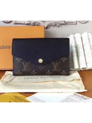 Louis Vuitton Replica M60990 LV Replica Pallas Compact Wallet Monogram Canvas Black