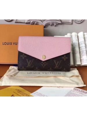 Louis Vuitton Replica M60990 LV Replica Pallas Compact Wallet Monogram Canvas Pink