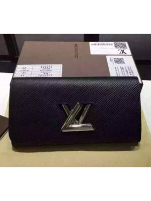 Louis Vuitton Replica M6117N  Epi Leather Twist Wallet Black