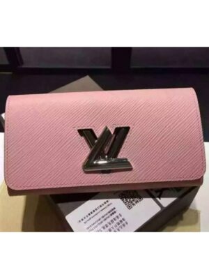 Louis Vuitton Replica M6117N Epi Leather Twist Wallet Pink