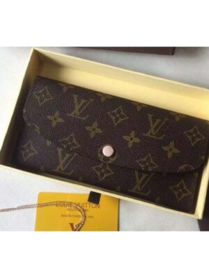 Louis Vuitton Replica M61289 Monogram Canvas Emilie Wallet Rose Ballerine