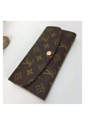 Louis Vuitton Replica M61447 Monogram Canvas Emilie Wallet Rose Nacre