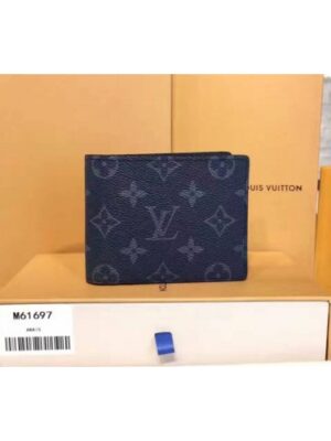 Louis Vuitton Replica M61695 Multiple Wallet Monogram Eclipse Canvas