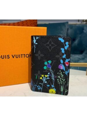 Louis Vuitton Replica M61696 LV Replica Pocket Organizer Wallet Monogram Eclipse Canvas