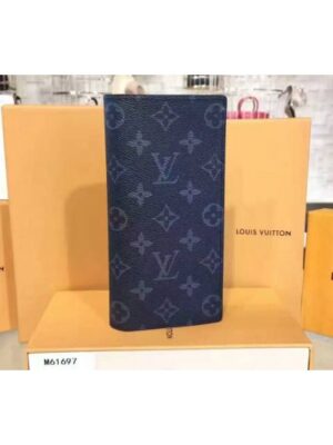 Louis Vuitton Replica M61697 Brazza Wallet Monogram Eclipse Canvas