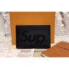 Louis Vuitton Replica M61733 X Supreme Double Card Holder Epi Leather Black