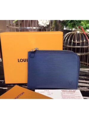 Louis Vuitton Replica M61808 Coin Purse Epi Leather Blue