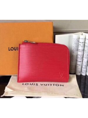 Louis Vuitton Replica M61808 Coin Purse Epi Leather Red