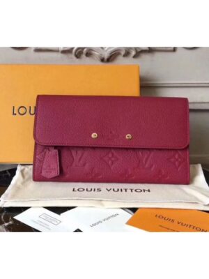 Louis Vuitton Replica M61833 Pont-neuf Wallet Monogram Empreinte Cherry