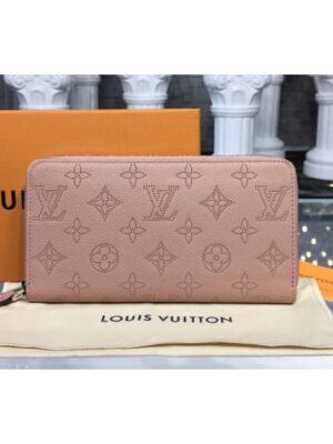 Louis Vuitton Replica M61868 LV Replica Mahina Leahter Zippy Wallet Magnolia