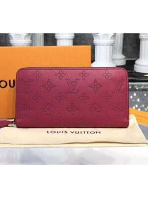 Louis Vuitton Replica M61868 LV Replica Mahina Leahter Zippy Wallet Red