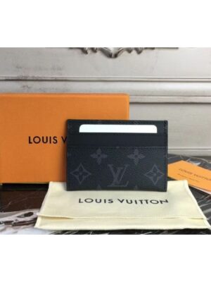 Louis Vuitton Replica M62170 Double Card Holder Monogram Eclipse Canvas