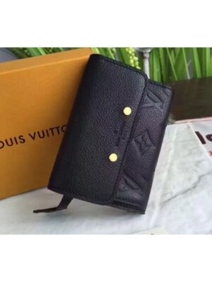 Louis Vuitton Replica M62184 Pont Neuf Compact Wallet Monogram Empreinte Black