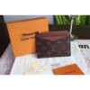 Louis Vuitton Replica M62257 LV Replica Zipped Card Holder Monogram Canvas Brown