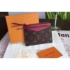 Louis Vuitton Replica M62257 LV Replica Zipped Card Holder Monogram Canvas Wine