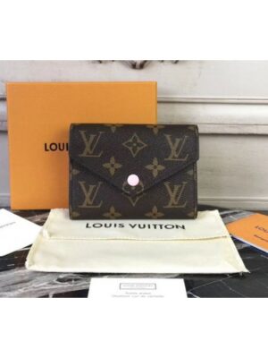 Louis Vuitton Replica M62360 Monogram Canvas Victorine Wallet Pink