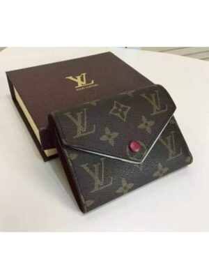 Louis Vuitton Replica M62360  Victorine Wallet Monogram Canvas Wine