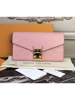 Louis Vuitton Replica M62458 Monogram Empreinte Metis Wallet Pink