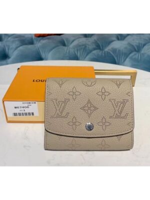 Louis Vuitton Replica M62542 LV Replica Iris Compact Wallets Galet Mahina leather