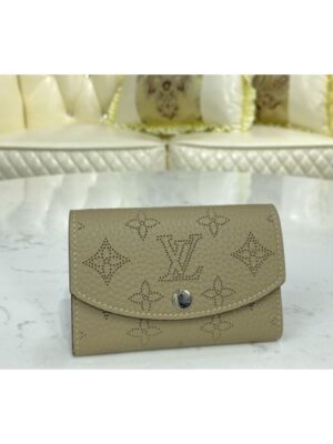 Louis Vuitton Replica M62542 LV Replica iris compact wallet in Gray Mahina leather