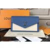 Louis Vuitton Replica M62544 Mylockme Calf Leather Wallet Blue/Beige