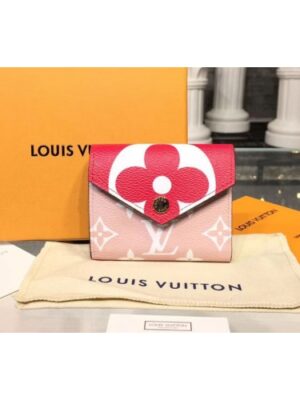 Louis Vuitton Replica M62933 LV Replica Zoe Wallet Calf Leather Pink