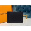 Louis Vuitton Replica M62978 LV Replica Pince Wallet Black Taiga leather