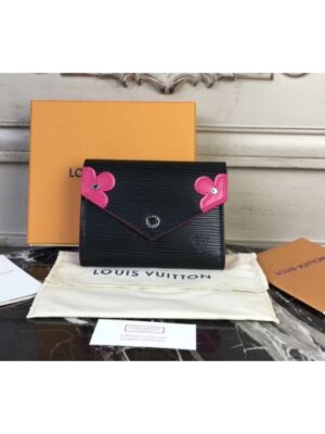 Louis Vuitton Replica M62980 Victorine wallet Epi leather Black