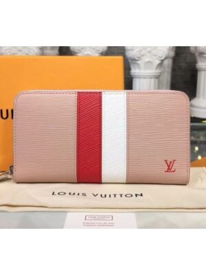 Louis Vuitton Replica M62983 LV Replica Zippy Wallet Epi Leather Pink