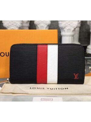 Louis Vuitton Replica M62983 LV Replica Zippy Wallets Epi Leather Black