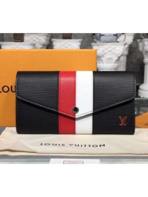 Louis Vuitton Replica M62985 LV Replica Sarah Wallet Epi Leather Black