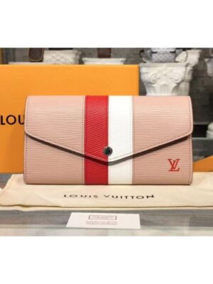 Louis Vuitton Replica M62986 LV Replica Sarah Wallet Epi Leather Pink