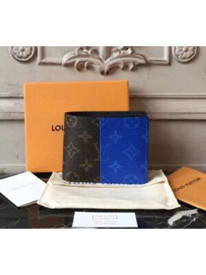 Louis Vuitton Replica M63023 Multiple Monogram Blue Canvas Wallets