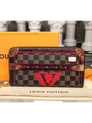 Louis Vuitton Replica M63490 LV Replica Zippy Wallet Transformed Damier canvas