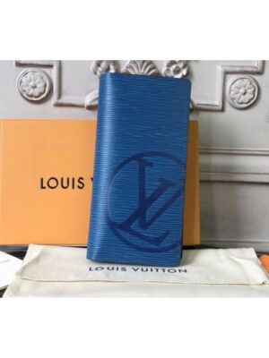 Louis Vuitton Replica M63513 Epi Leather Brazza Wallet Blue